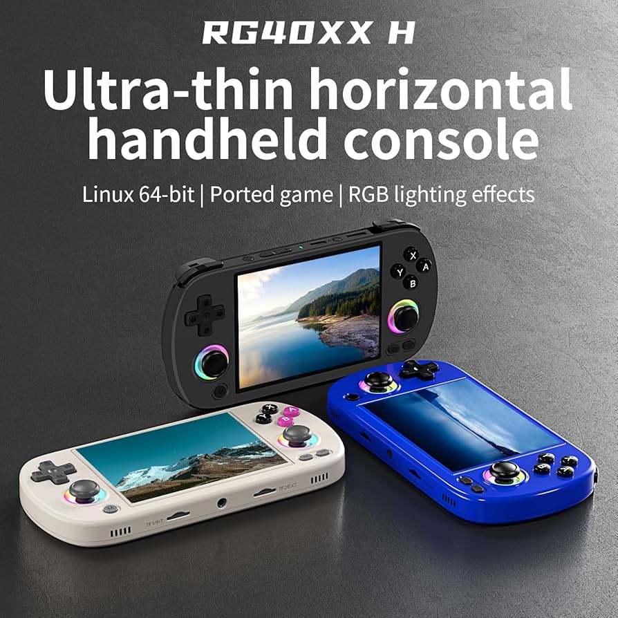 ANBERNIC RG40XX H Handheld Game Console 4.0-in 640*480 IPS Screen 3200mAh 64 Bit System